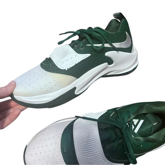 NWOT Nike Zoom Freak 3 Green/White Sneakers size 8.5 - Picture 3 of 7